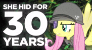 darkponyera mlp fluttershy mylittlepony hehidfor30years GIF