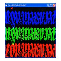 Pokras Calligrafuturism Sticker by POST-WEB