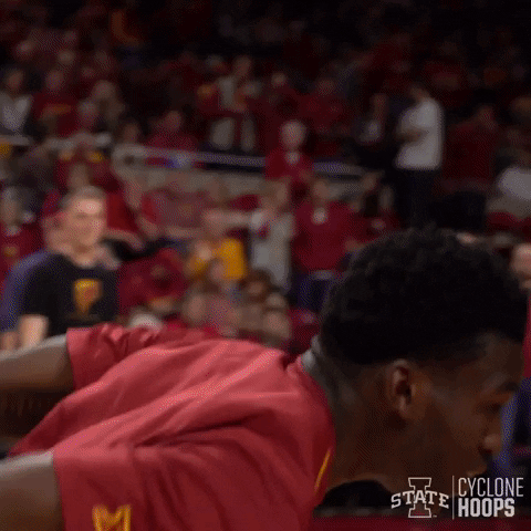 Iowa State Jump GIF by CyclonesTV
