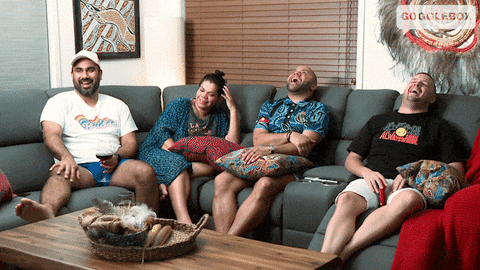 Fun Laughing GIF by Gogglebox Australia