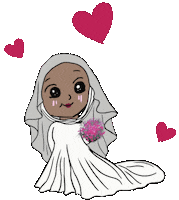 In Love Bride Sticker