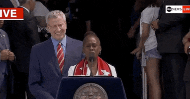 news uswnt equal pay bill de blasio parade of champions GIF