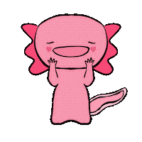 nieaaaaaa aww blush einaniest heartyaxolotl Sticker