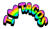 Mexican Food Rainbow Sticker by megan lockhart