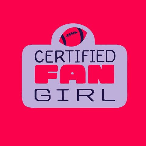 Fan Girl Football GIF by Alanna Flowers