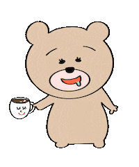 Coffee Bear Sticker