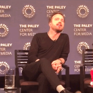 Aaron Paul Lol GIF by The Paley Center for Media