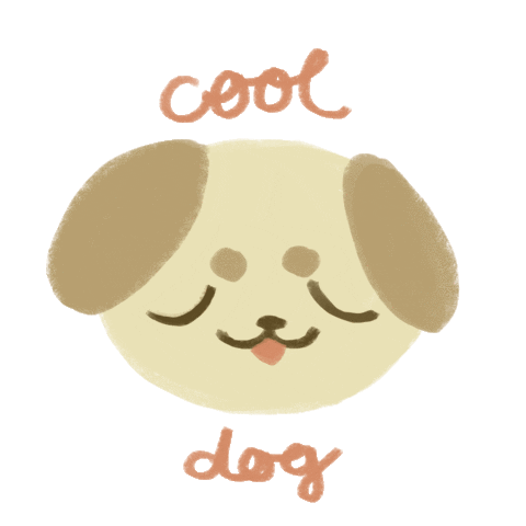 kwibuki giphyupload dog cool puppy Sticker