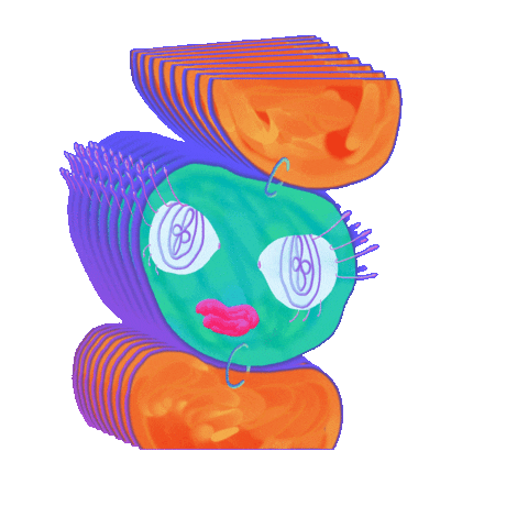 Loop Face Sticker by Zsófi Szénásy