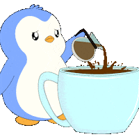 Monday Morning Coffee Sticker by Pudgy Penguins