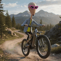 Bike Bicycle GIF by Lonely Aliens