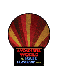 awonderfulworldbway louisarmstrong awonderfulworldbway awonderfulworld Sticker