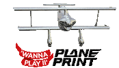 Aircraft Biplane Sticker by planeprint