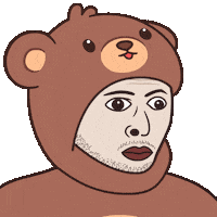 Shocked Sticker by BEARISH