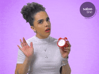 salonline girl time youtuber clock GIF