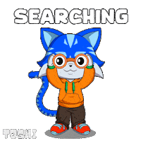 Looking Over There Sticker by Toshithecat