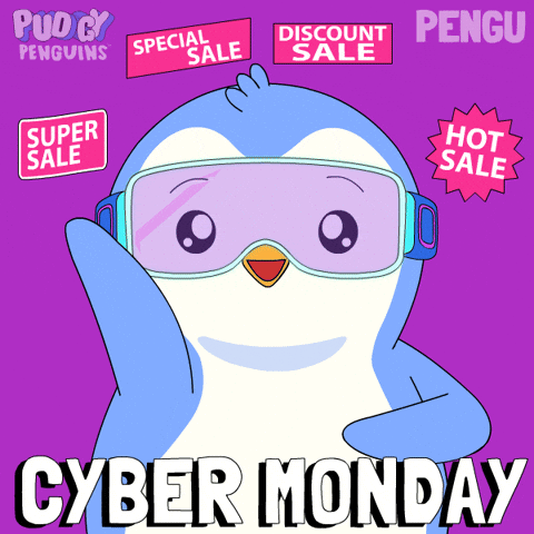 Add To Cart Black Friday GIF by Pudgy Penguins
