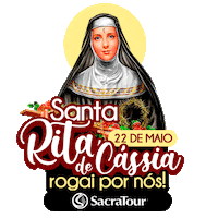 Santa Rita Jesus Sticker by Sacratour