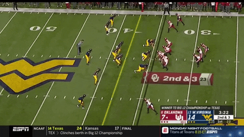 Culture_Coach giphygifmaker kyler murray rpo pass ou v wva GIF