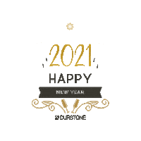 Happy New Year Gold Sticker by DURSTONE