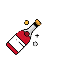 vinosconcaracter champagne vino vcc champan Sticker