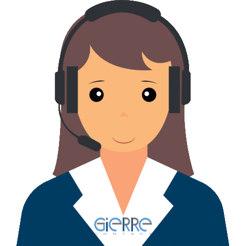 GierreContact work agency contact operator Sticker