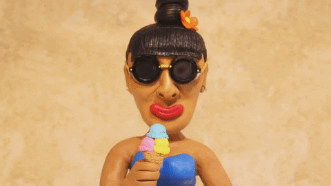 ice cream animation GIF by Trent Shy Claymations