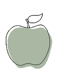 branchesmissionlab green school apple fruit Sticker