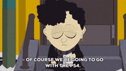 michael (tall goth) smoking GIF by South Park 