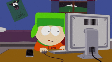 GIF de computadora de Kyle Broflovski de South Park
