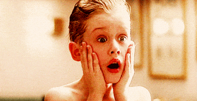 scared home alone GIF