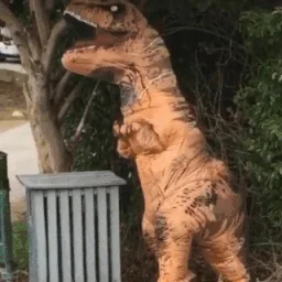 T Rex Hello GIF