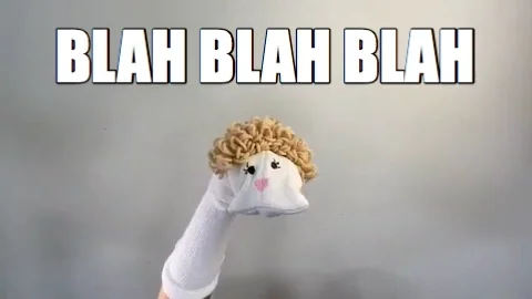 Blah Blah Blah Sock Puppet GIF by Your Happy Workplace