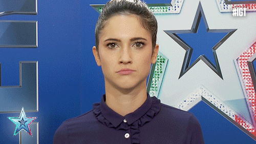 lodovica comello reaction gif GIF by Italia's Got Talent