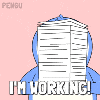 Working To Do GIF by Pudgy Penguins