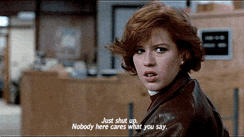 The Breakfast Club Shut Up GIF