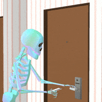 Locked Out Skeleton GIF by jjjjjohn