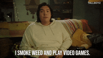 Couch Potato Smoke Weed GIF by TallBoyz