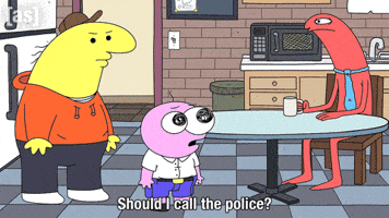 Reaction Gif Call The Police GIF by Adult Swim