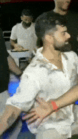 Celebrating Virat Kohli GIF