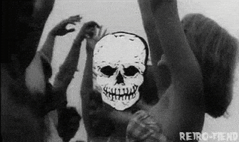 black and white punk GIF by RETRO-FIEND