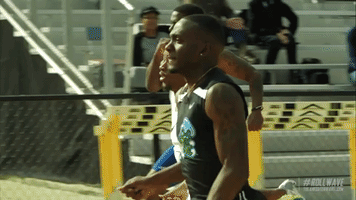 track & field wave GIF by GreenWave
