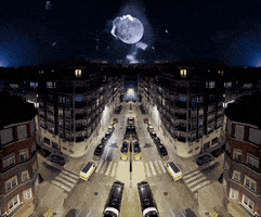 loop moon GIF by A. L. Crego