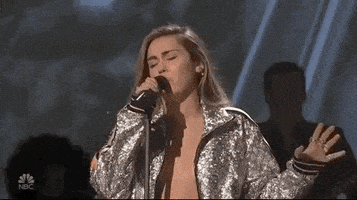 miley cyrus singing GIF by Saturday Night Live