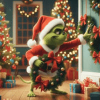 Merry Christmas Grinch GIF by FirstCry Parenting