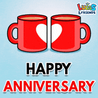 Happy Anniversary Love GIF by Lucas and Friends by RV AppStudios