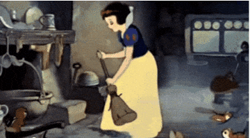 snow white cleaning GIF snow white cleaning GIF