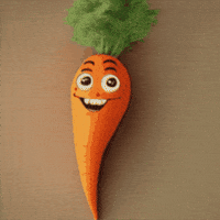 Happy Carrot GIF by Gallery.fm Happy Carrot GIF by Gallery.fm