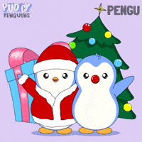 Merry Christmas Dancing GIF by Pudgy Penguins