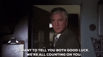 Leslie Nielsen Good Luck GIF by filmeditor Leslie Nielsen Good Luck GIF by filmeditor